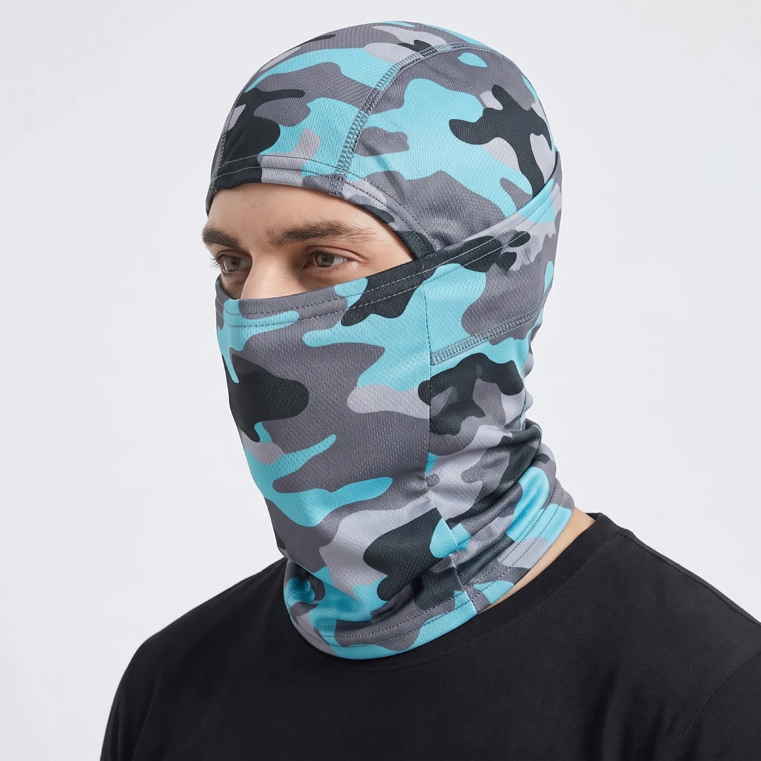 Balaclava Pasamontañas Táctico Camuflado Aguamarina Balaclava Pasamontañas Táctico Camuflado Aguamarina