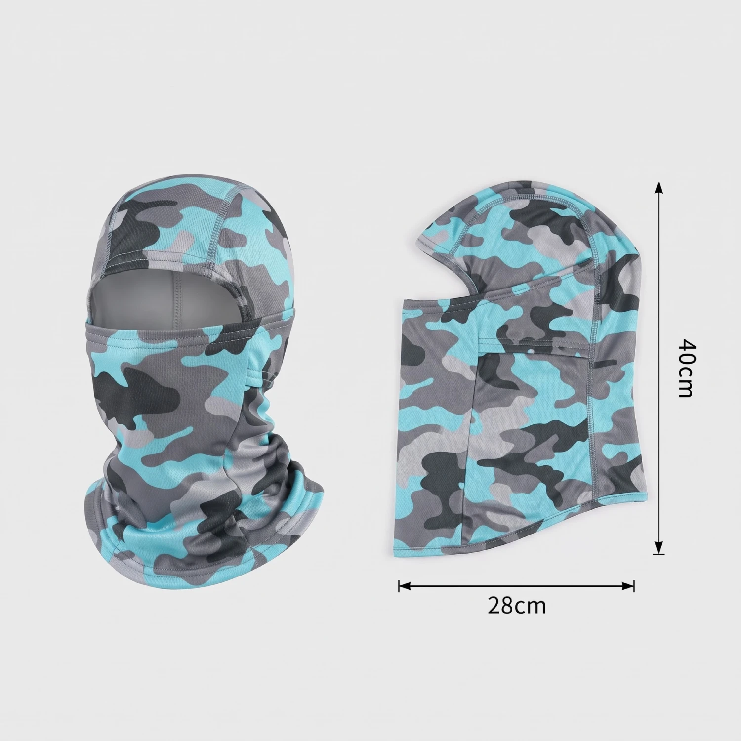 Balaclava Pasamontañas Táctico Camuflado Aguamarina Balaclava Pasamontañas Táctico Camuflado Aguamarina