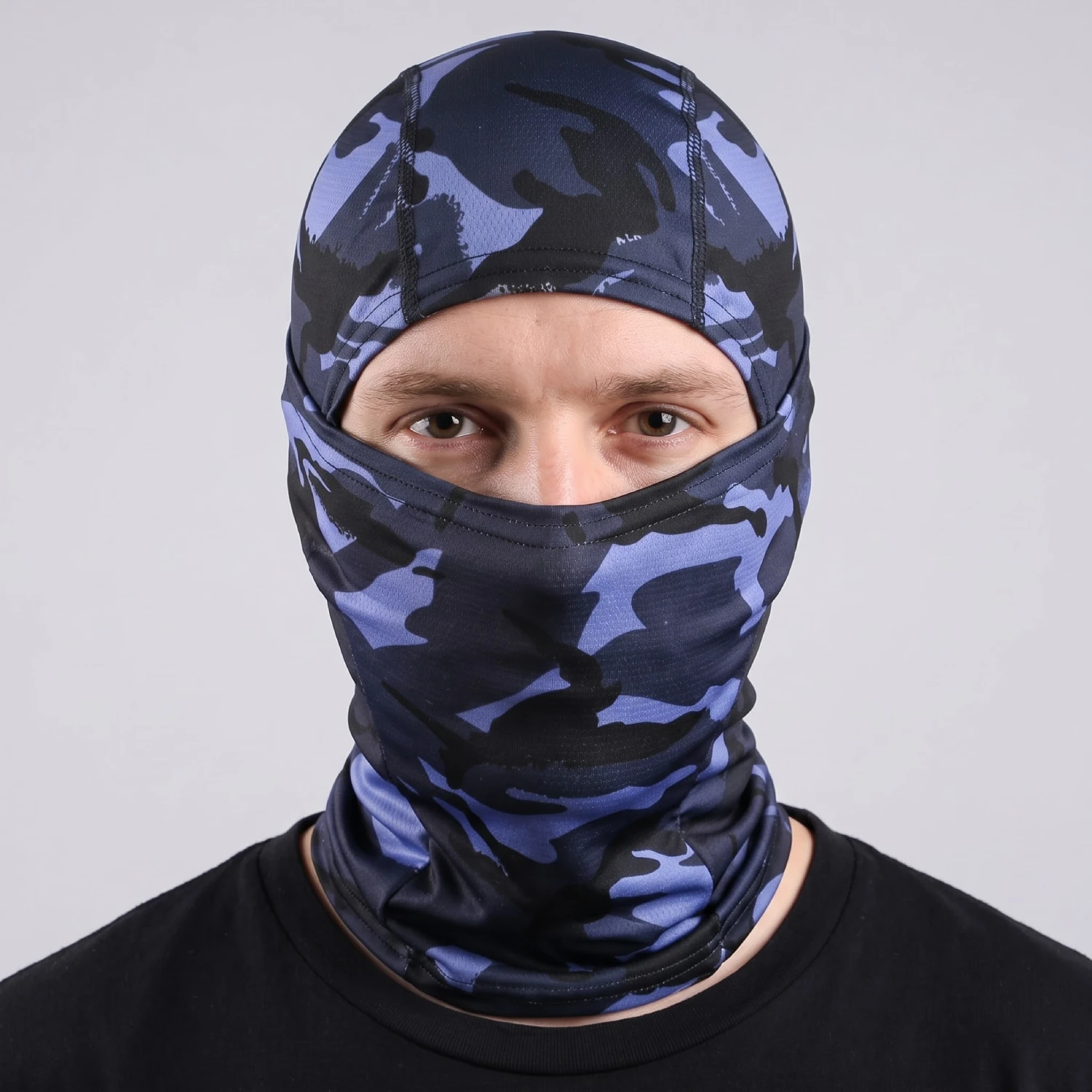 Balaclava Pasamontañas Táctico Camuflado Azul Balaclava Pasamontañas Táctico Camuflado Azul