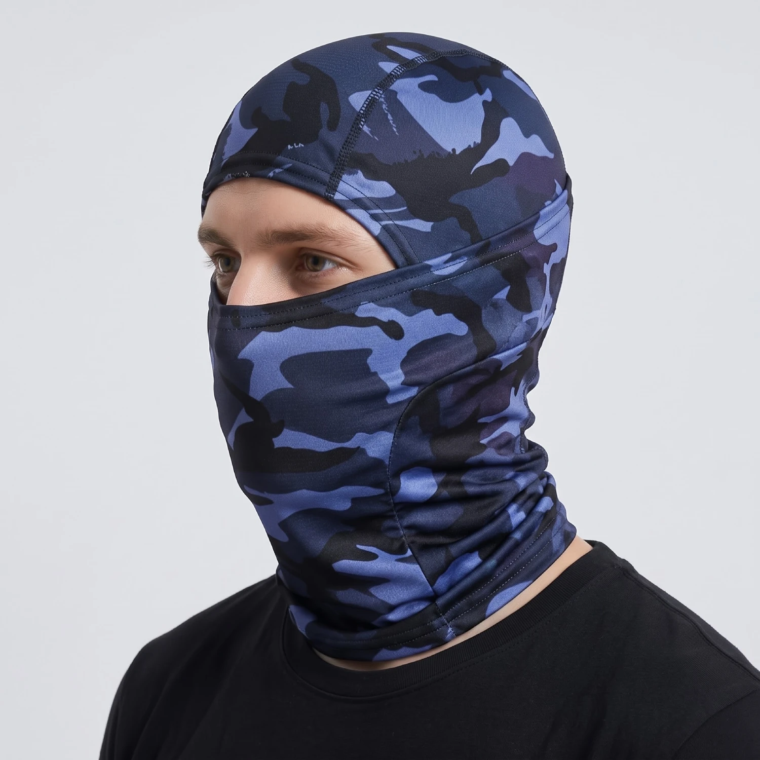 Balaclava Pasamontañas Táctico Camuflado Azul Balaclava Pasamontañas Táctico Camuflado Azul