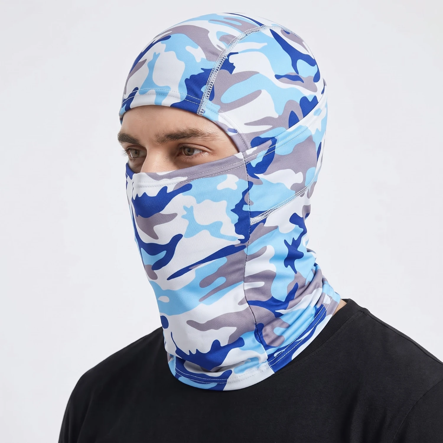 Balaclava Pasamontañas Táctico Camuflado Celeste Balaclava Pasamontañas Táctico Camuflado Celeste
