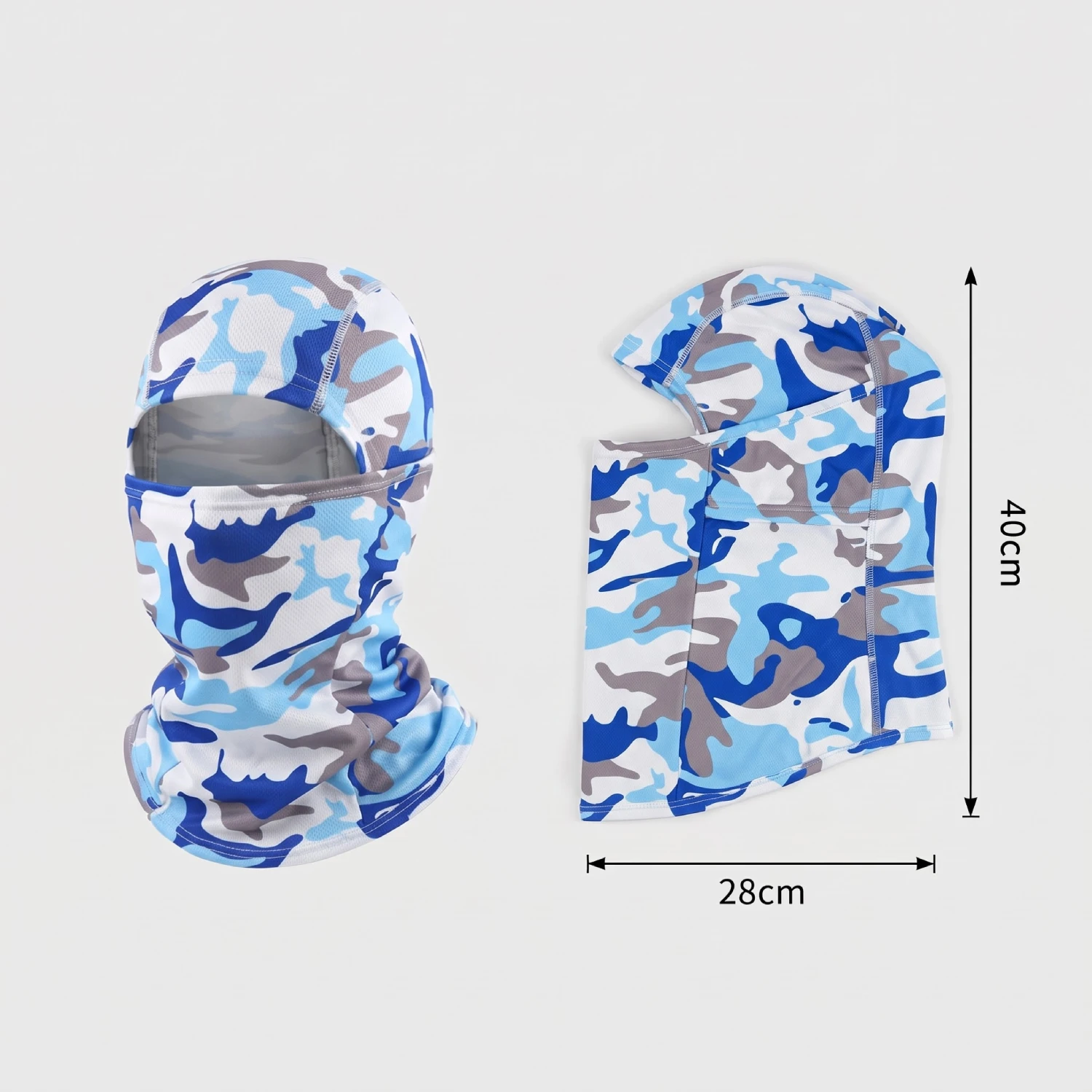 Balaclava Pasamontañas Táctico Camuflado Celeste Balaclava Pasamontañas Táctico Camuflado Celeste