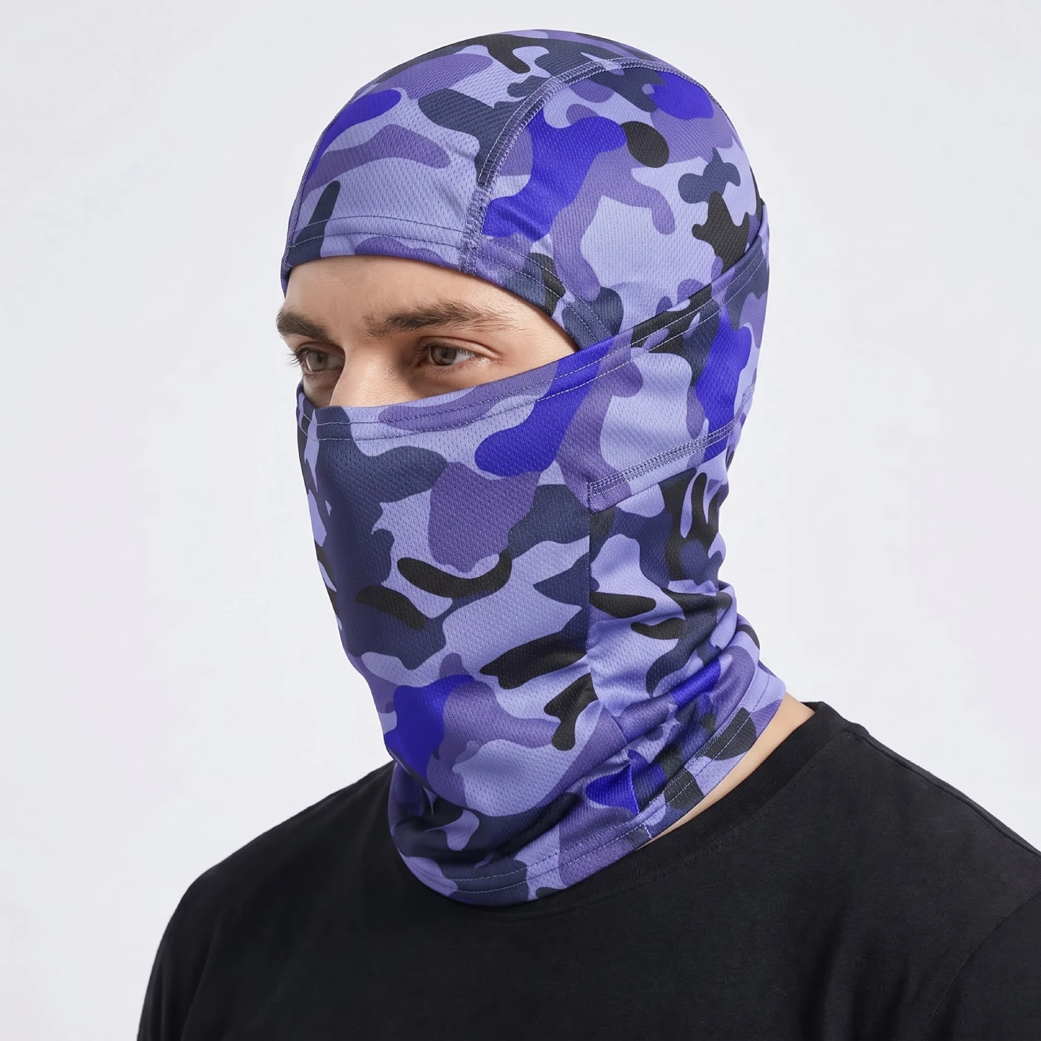Balaclava Pasamontañas Táctico Camuflado Lila Balaclava Pasamontañas Táctico Camuflado Lila
