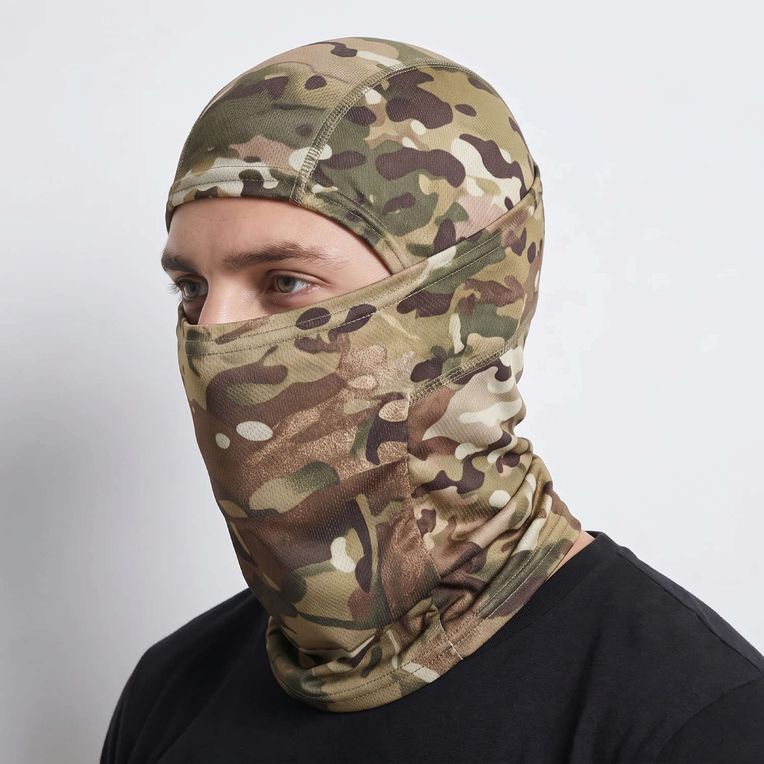 Balaclava Pasamontañas Táctico Camuflado Marrón Balaclava Pasamontañas Táctico Camuflado Marrón