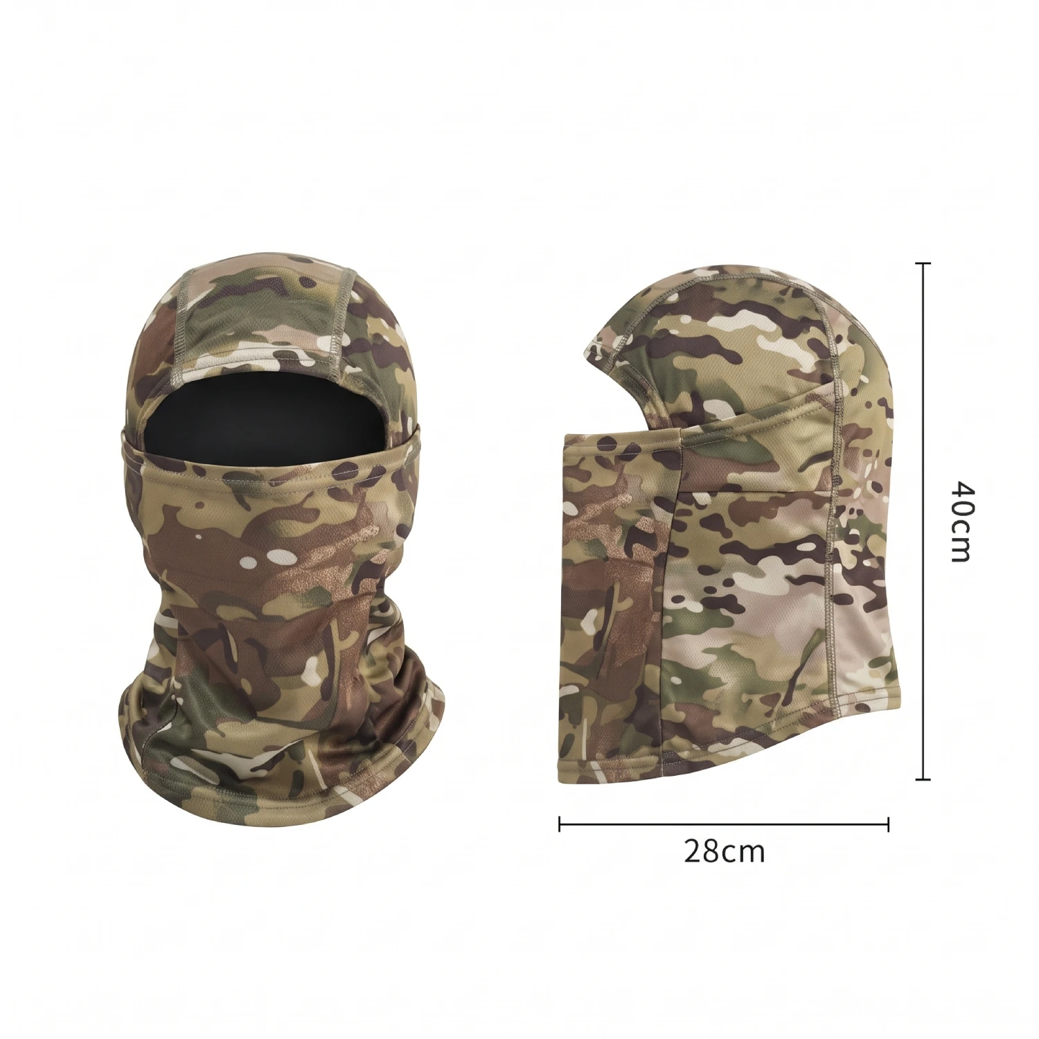 Balaclava Pasamontañas Táctico Camuflado Marrón Balaclava Pasamontañas Táctico Camuflado Marrón