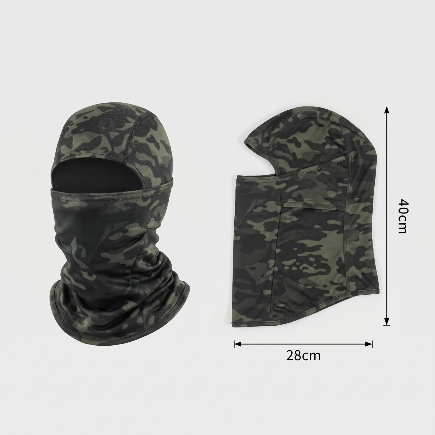 Balaclava Pasamontañas Táctico Camuflado Negro Balaclava Pasamontañas Táctico Camuflado Negro