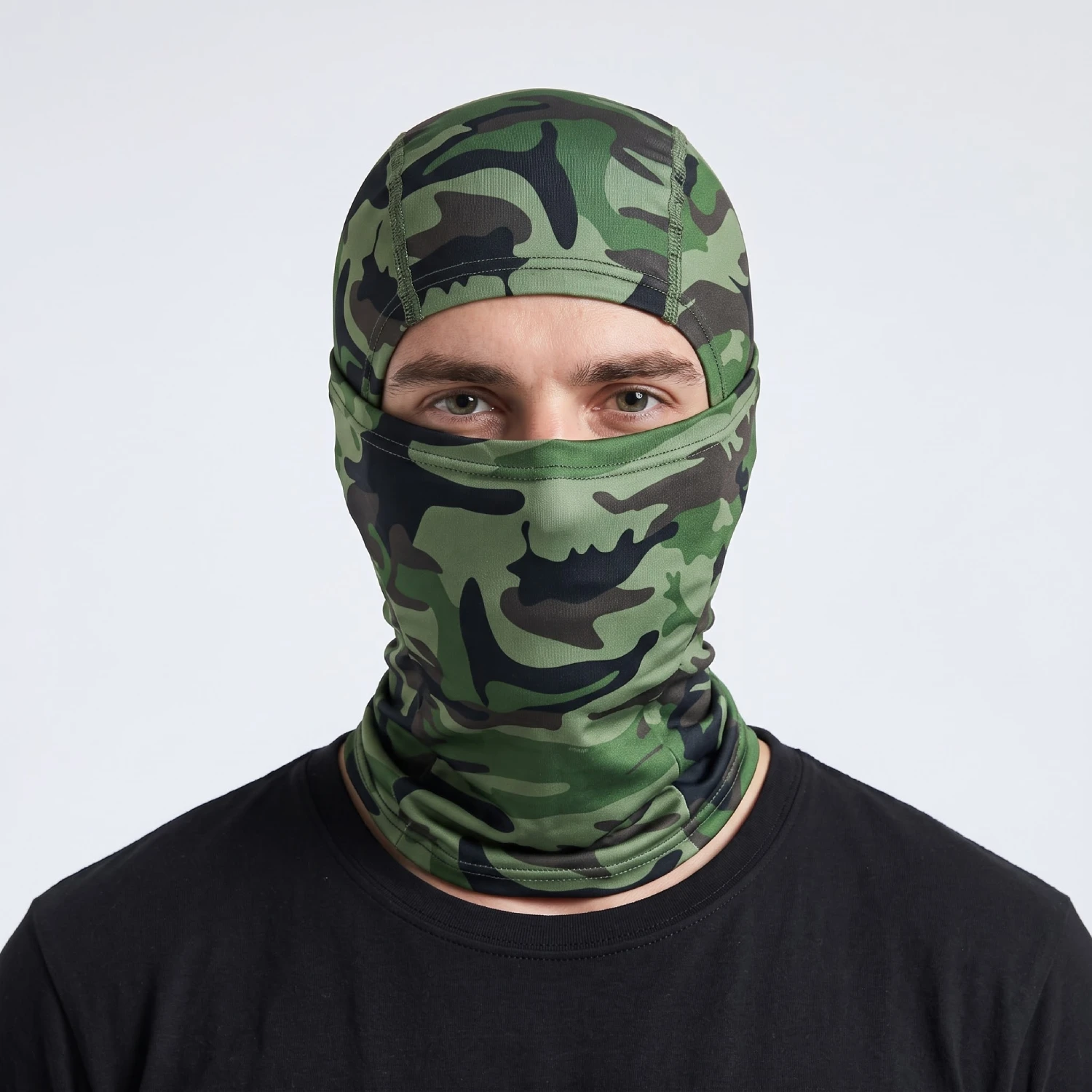 Balaclava Pasamontañas Táctico Camuflado Verde Claro Balaclava Pasamontañas Táctico Camuflado Verde Claro
