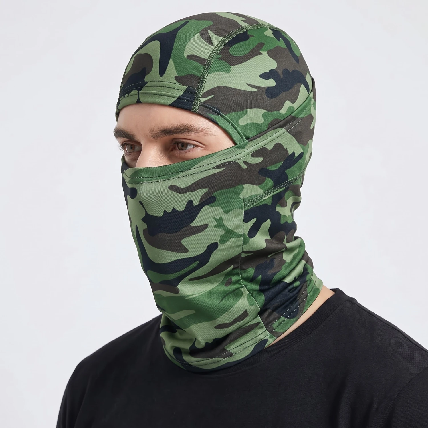 Balaclava Pasamontañas Táctico Camuflado Verde Claro Balaclava Pasamontañas Táctico Camuflado Verde Claro