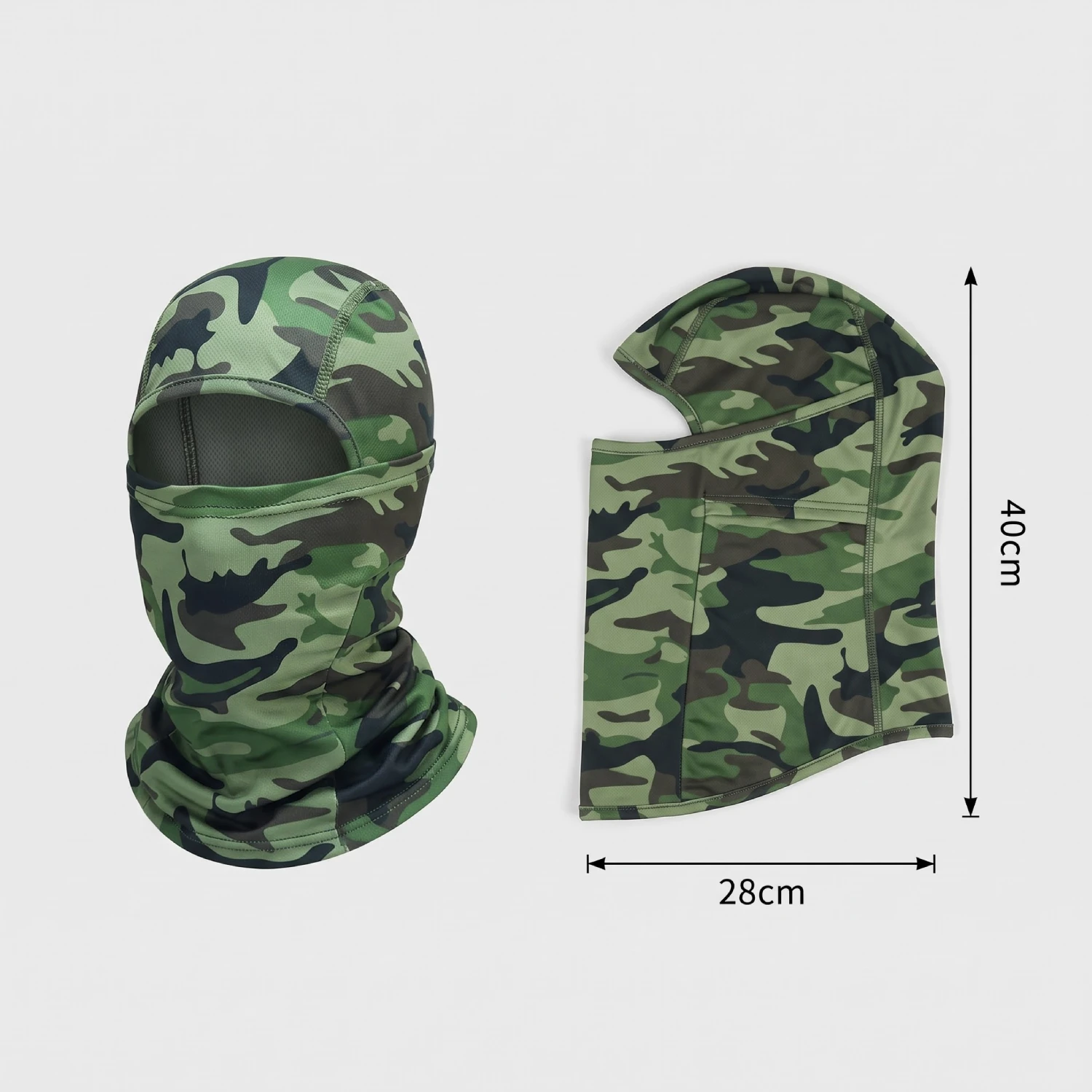 Balaclava Pasamontañas Táctico Camuflado Verde Claro Balaclava Pasamontañas Táctico Camuflado Verde Claro