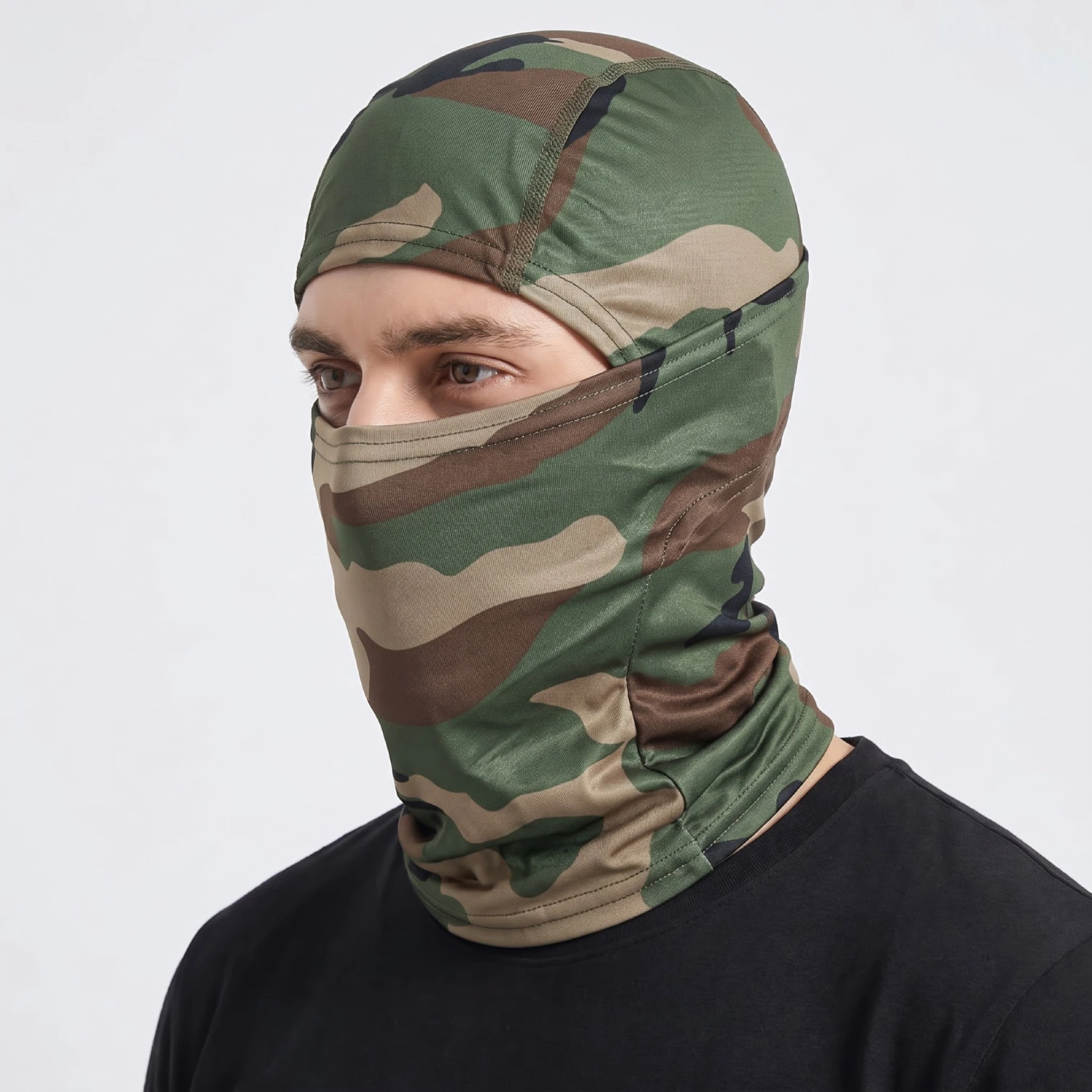 Balaclava Pasamontañas Táctico Camuflado Verde Militar Balaclava Pasamontañas Táctico Camuflado Verde Militar