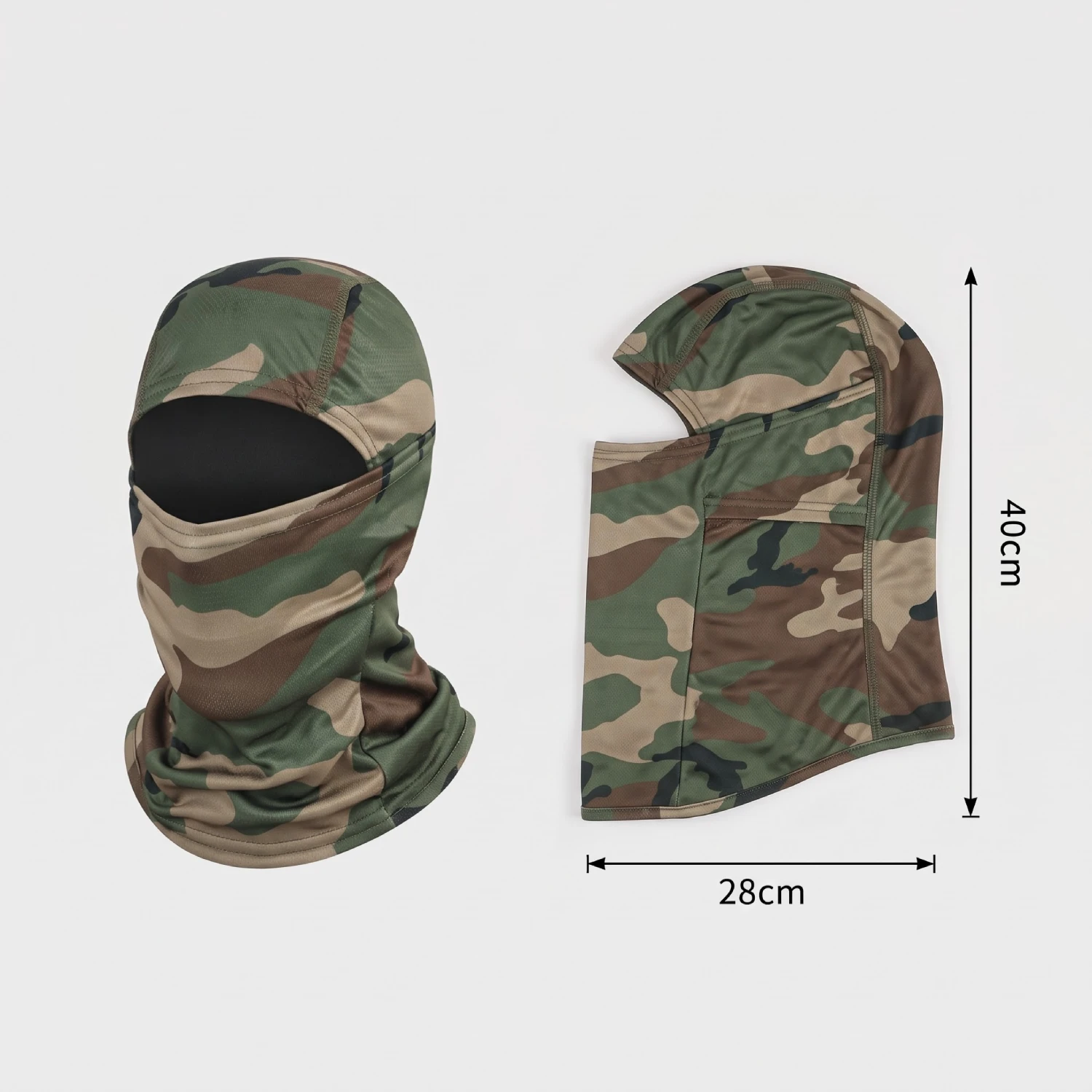 Balaclava Pasamontañas Táctico Camuflado Verde Militar Balaclava Pasamontañas Táctico Camuflado Verde Militar